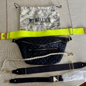 MZ WALLACE CROSBY SLING BAG- Navy- NEW